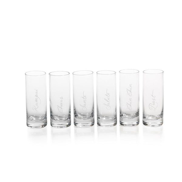 Zodax 6-Piece Tula Celebration Shot Glass Set | Drinkware | Modishstore-2