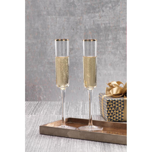 Zodax 11.25-Inch Tall Zalli Champagne Flute | Drinkware | Modishstore