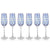 Zodax 10-Inch Tall Mavi Champagne Flutes - Set of 6 | Drinkware | Modishstore
