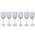 Zodax 9-Inch Tall Mavi Wine Glasses - Set of 6 | Drinkware | Modishstore