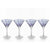 Zodax 7-Inch Tall Mavi Martini Glasses - Set of 4 | Drinkware | Modishstore