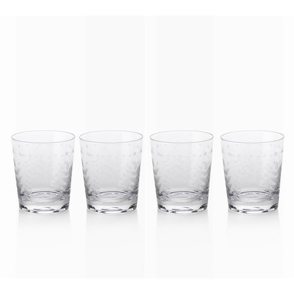 Zodax 4-Inch Tall Patia Old Fashioned Glasses - Set of 4 | Drinkware | Modishstore