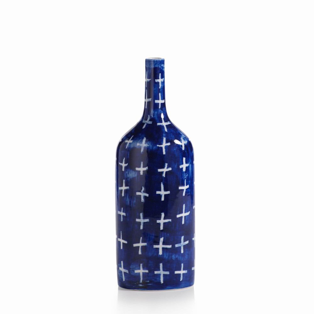 Zodax 14.75-Inch Tall Yahto Cross Ceramic Bottle | Bottles & Jugs | Modishstore-2