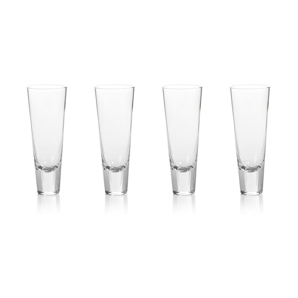 Zodax 7-.25-Inch Tall Anatole Tapered Drinking Glass - Set of 4 | Drinkware | Modishstore-2