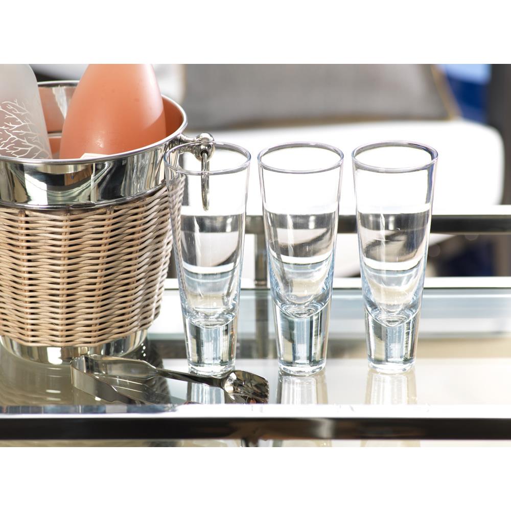 Zodax 7-.25-Inch Tall Anatole Tapered Drinking Glass - Set of 4 | Drinkware | Modishstore