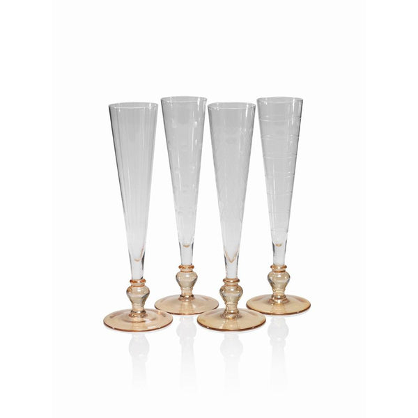 Zodax 11-Inch High Tatiana Champagne Flute | Drinkware | Modishstore-4