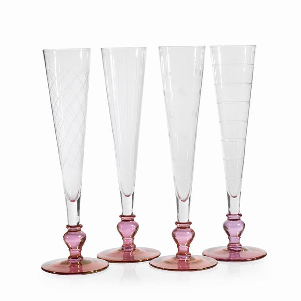 Zodax 11-Inch High Tatiana Champagne Flute | Drinkware | Modishstore-6