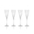 Zodax Vitorrio Frosted Champagne Flutes - Set of 8 | Drinkware | Modishstore