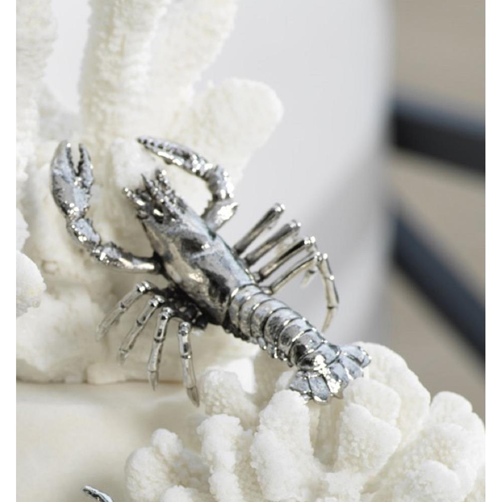 Zodax Decorative Silver Prawn Figurine | Animals & Pets | Modishstore