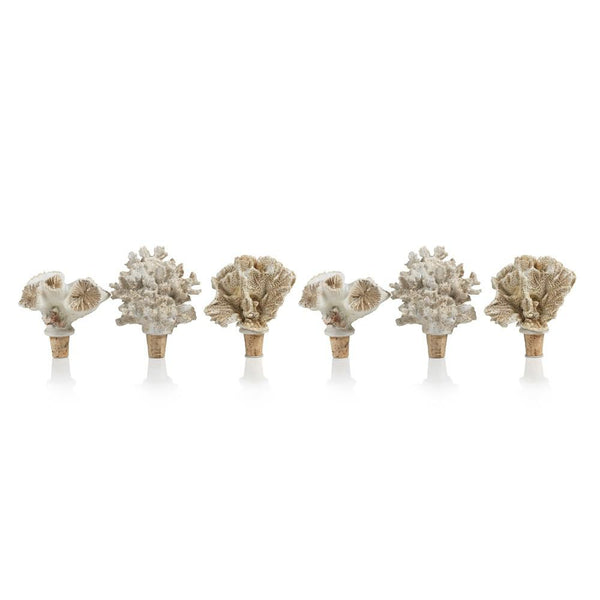 Zodax 3-Piece Sea Coral Wine Bottle Stopper - Set of 2 | Wine & Bar Accessories | Modishstore-2