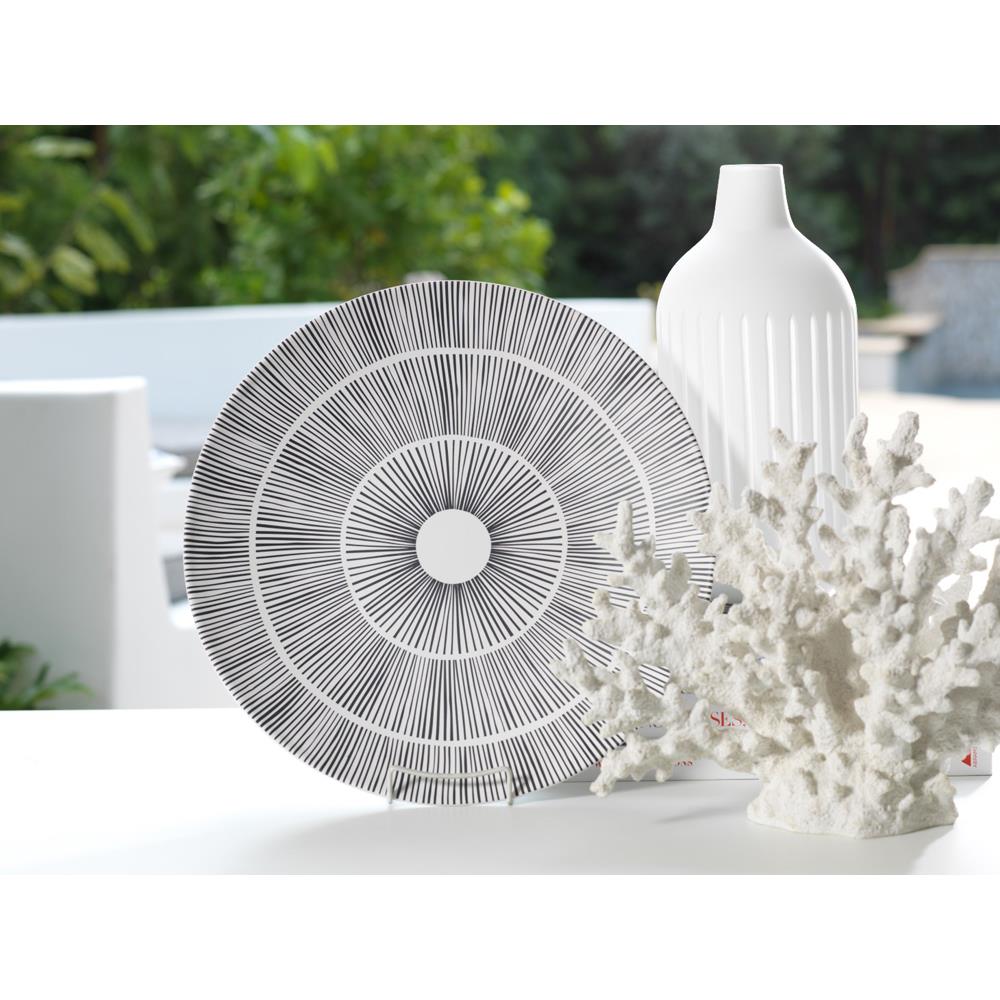 Zodax 15.75-Inch Diameter Marquesa Ceramic Platter | Decorative Trays & Dishes | Modishstore