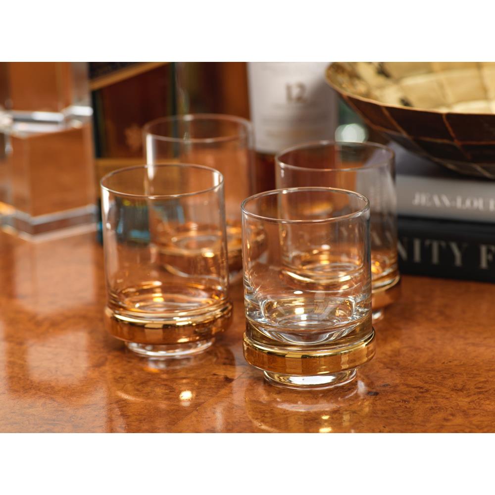 Zodax 4-Piece Artu Rocks Glass Set | Drinkware | Modishstore