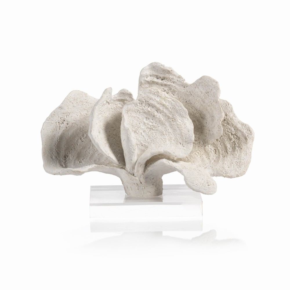 Zodax 7-Inch Tall Kai Coral Sculpture on Acrylic Base - White | Sculptures | Modishstore-2