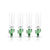 Zodax Cabo Cactus Champagne Flutes with Green Base - Set of 4 | Drinkware | Modishstore-2