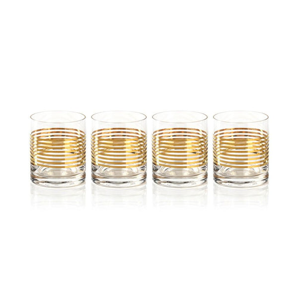 Zodax 4-Piece Stewart Rock Glass Set | Drinkware | Modishstore-2