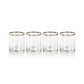 Zodax Mod Rock Glasses with Platinum Rim - Set of 4 | Drinkware | Modishstore-2