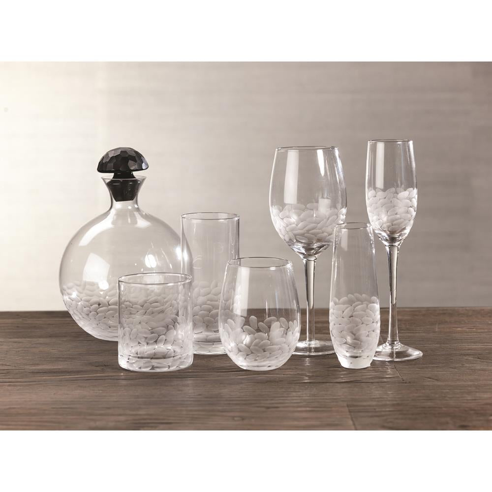 Zodax Villa Stemless Red Wine Glasses - Set of 4 | Drinkware | Modishstore