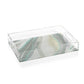Zodax Aqua Lagoon Rectangular Agate Tray | Trays | Modishstore-3