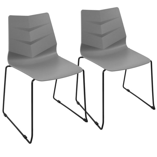 LumiSource Arrow Dining Chair - Set of 2 | Modishstore | Dining Chairs