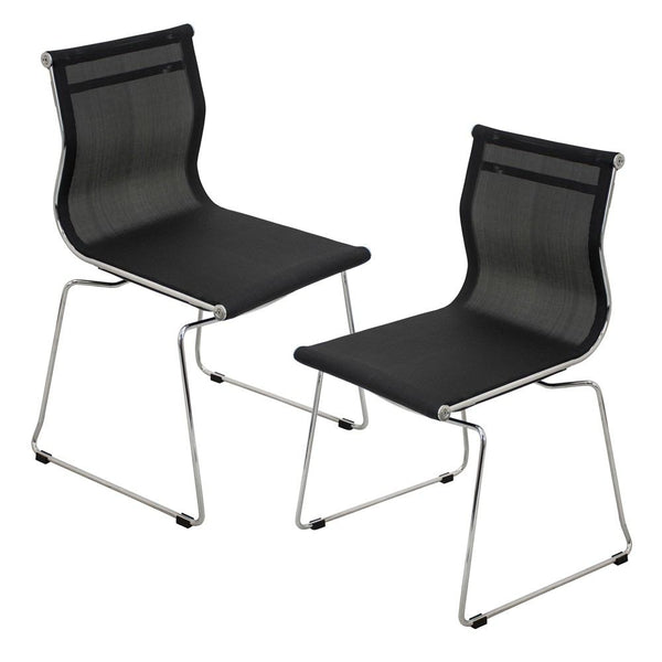 LumiSource Mirage Stackable Dining Chair Set Of 2 | Modishstore | Dining Chairs