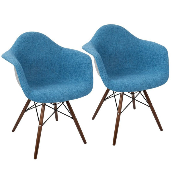 LumiSource Neo Flair Duo Chair - Set of 2 | Modishstore | Accent Chairs