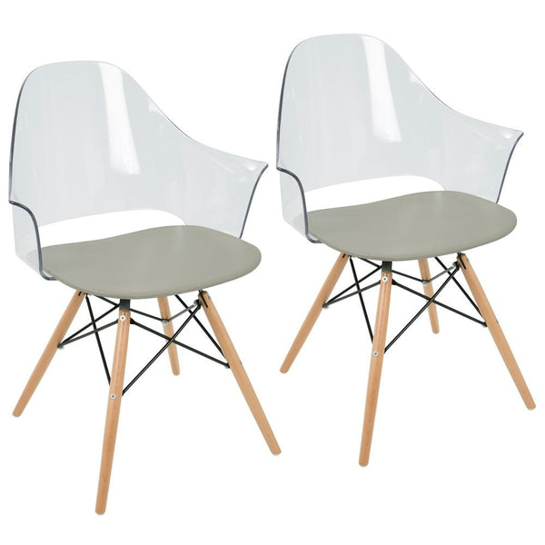LumiSource Tonic Flair Chair - Set of 2 | Modishstore | Accent Chairs