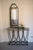 Kalalou Antique Black Iron Mirror With Arched Top-2