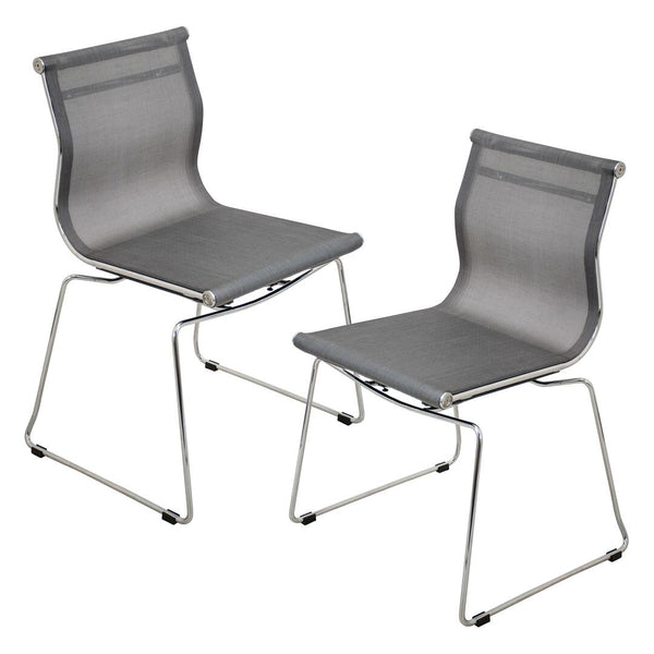 LumiSource Mirage Stackable Dining Chair Set Of 2