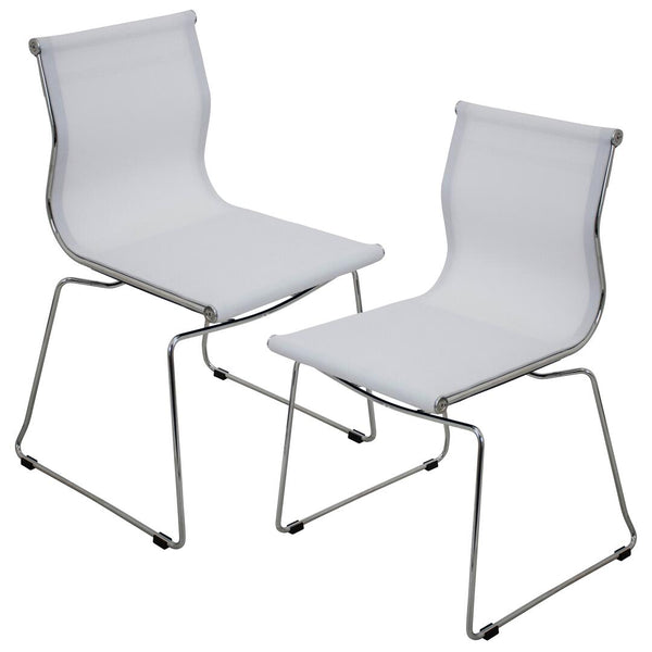 LumiSource Mirage Stackable Dining Chair Set Of 2