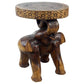 Haussmann Chang End Table 15" Dia - Walnut | End Tables | Modishstore-3