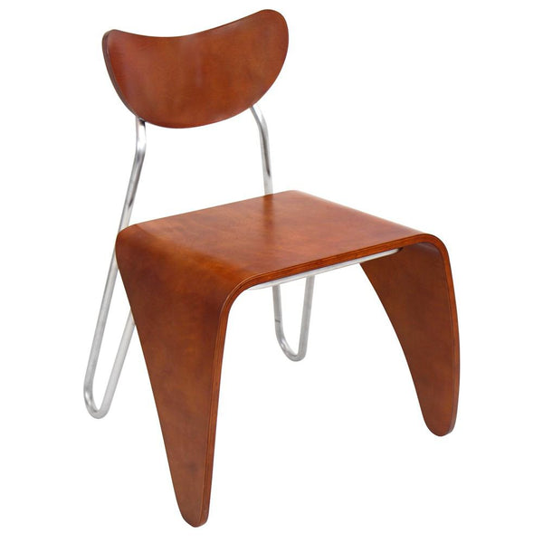 LumiSource Bent Wood / Stainless Steel | Modishstore | Accent Chairs
