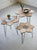 Kalalou Set Of 3 Flower Side Tables With Wooden Tops | Modishstore | Side Tables