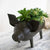 Kalalou Antique Green Pig Planter | Modishstore | Planters, Troughs & Cachepots