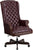 Flash Furniture CI-360-BY-GG High Back Traditional Tufted Burgundy Leather Executive Swivel Office Chair | Office Chairs | Modishstore