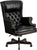 Flash Furniture CI-J600-BK-GG High Back Traditional Tufted Black Leather Executive Swivel Office Chair | Office Chairs | Modishstore