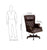Flash Furniture CI-J600-BRN-GG High Back Traditional Tufted Brown Leather Executive Swivel Office Chair | Office Chairs | Modishstore-5