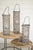 Kalalou Set Of 3 Grey Willow Lanterns With Glass | Modishstore | Lanterns