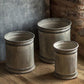 Vagabond Vintage Metal Ribbed Dolly Risers - Set of 3 | Modishstore | Bins, Baskets & Buckets-3