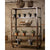 Kalalou Tall Iron And Wood Display With Five Shelves And Iron Casters-2