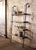 Kalalou Leaning Wood And Metal Wall Shelving Unit | Modishstore | Shelves & Shelving Units