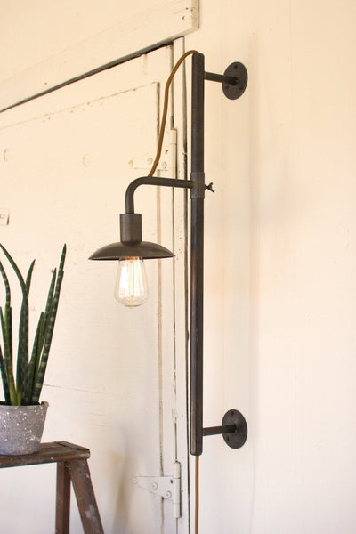 Kalalou Vertical Sliding Wall Lamp | Modishstore | Wall Lights