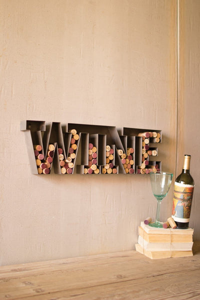 Kalalou Metal Wine Cork Holder | Modishstore | Wine & Bar Accessories