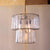 Kalalou Two Tiered Round Pendant Light With Glass Chimes | Modishstore | Pendant Lamps