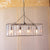 Kalalou Rectangle Pendant Light With Glass Chimes | Modishstore | Pendant Lamps