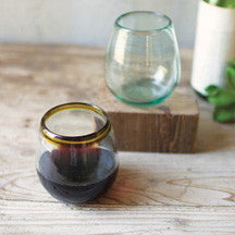 Kalalou Stemless Wine Glass Clear | Modishstore | Drinkware