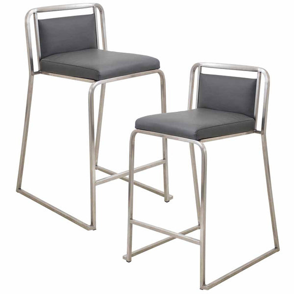 LumiSource Cascade Stackable Counter Stool - Set Of 2-2