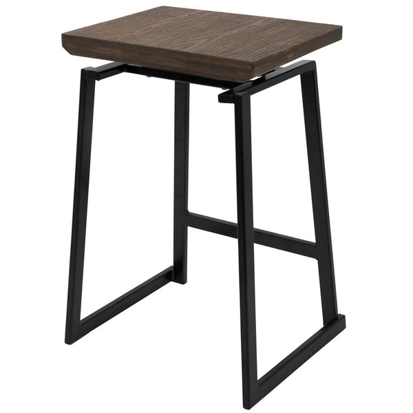 LumiSource Geo Counter Stool - Set of 2 | Modishstore | Bar Stools