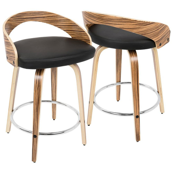 LumiSource Grotto Counter Stool | Modishstore | Bar Stools