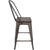 LumiSource Oregon High Back Counter Stool - Set of 2-7