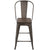 LumiSource Oregon High Back Counter Stool - Set of 2-4